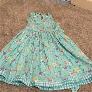 Cotton Kids unicorn dress size 7 NWT